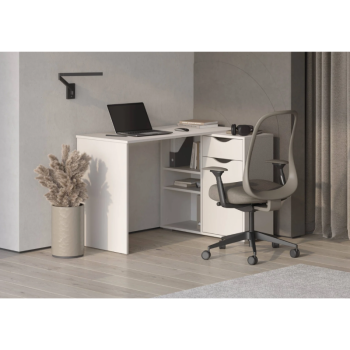 Стол письменный, арт.6-011110, рамух белый (ГК) в Североуральске - severouralsk.mebel-e96.ru