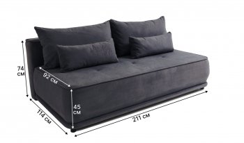 Диван-кровать 1001 графит (Brendoss) в Североуральске - severouralsk.mebel-e96.ru