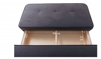 Диван-кровать 1001 графит (Brendoss) в Североуральске - severouralsk.mebel-e96.ru