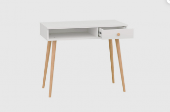 Стол письменный, арт.6-01101, белый (ГК) в Североуральске - severouralsk.mebel-e96.ru