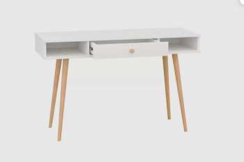 Стол письменный, арт.6-01102, белый (ГК) в Североуральске - severouralsk.mebel-e96.ru