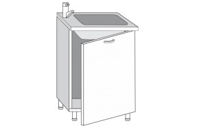 2.60.2мн Кира Шкаф-стол под мойку (накладную) с одной дверцей в Североуральске - severouralsk.mebel-e96.ru | фото