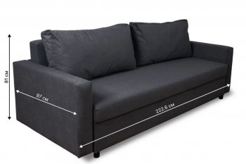 Диван 730 графит (Brendoss) в Североуральске - severouralsk.mebel-e96.ru