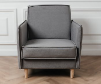 Кресло 831 Серый, велюр (Brendoss) в Североуральске - severouralsk.mebel-e96.ru