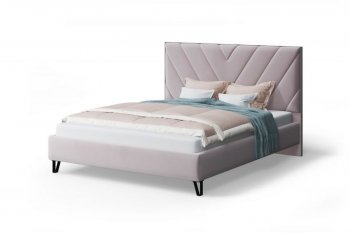 Кровать с ПМ Аделия мягкая Dusty rose (пепельная роза), 1600 (МЛК) в Североуральске - severouralsk.mebel-e96.ru