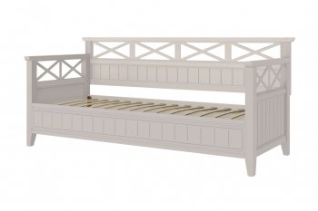 Кровать из массива Амелия льняной (БМ) в Североуральске - severouralsk.mebel-e96.ru