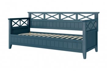 Кровать из массива Амелия сапфир без ящиков (БМ) в Североуральске - severouralsk.mebel-e96.ru