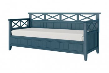 Кровать из массива Амелия сапфир без ящиков (БМ) в Североуральске - severouralsk.mebel-e96.ru