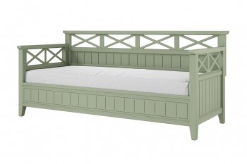 Кровать из массива Амелия зеленый самшит (БМ) в Североуральске - severouralsk.mebel-e96.ru