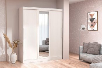 Шкаф-купе 1700 мм 3-х дверный с 1-м зеркалом (арт. 012) бодега (Диал) в Североуральске - severouralsk.mebel-e96.ru