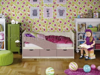 Кровать Бабочки Шарли пинк (Миф) в Североуральске - severouralsk.mebel-e96.ru