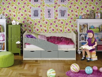 Кровать Бабочки Шарли бриз (Миф) в Североуральске - severouralsk.mebel-e96.ru