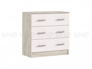 Комод 3 ящика Бася крафт/кашемир (Миф) в Североуральске - severouralsk.mebel-e96.ru