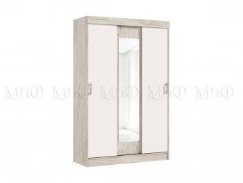 Шкаф-купе Бася 1300 мм крафт/кашемир (Миф) в Североуральске - severouralsk.mebel-e96.ru | фото