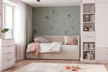 Диван-кровать Бенто с ПМ, велюр Крем (ДСВ) в Североуральске - severouralsk.mebel-e96.ru