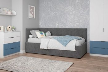 Диван-кровать Бенто с ПМ, велюр Маус (ДСВ) в Североуральске - severouralsk.mebel-e96.ru