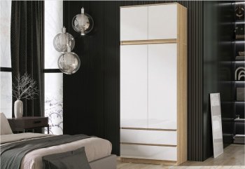 Шкаф Челси с антресолью 900 мм Сонома (Миф) в Североуральске - severouralsk.mebel-e96.ru