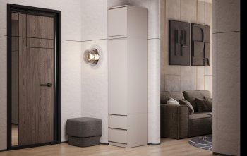 Пенал Челси 450 мм с антресолью Кашемир (Миф) в Североуральске - severouralsk.mebel-e96.ru