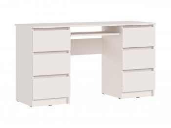 Письменный стол Челси 6 ящиков кашемир (Миф) в Североуральске - severouralsk.mebel-e96.ru