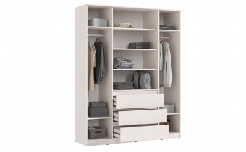 Шкаф 1600 мм Челси с антресолью Кашемир (Миф) в Североуральске - severouralsk.mebel-e96.ru