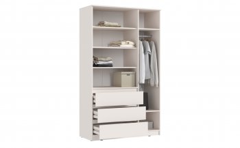 Шкаф 1200 мм Челси с антресолью, сонома/белый (Миф) в Североуральске - severouralsk.mebel-e96.ru