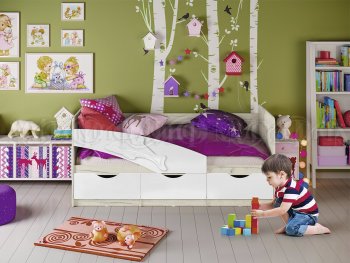 Кровать Дельфин шарли белый (Миф) в Североуральске - severouralsk.mebel-e96.ru