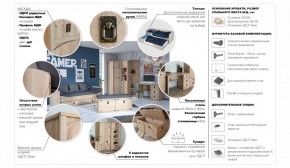 Комод 5ящ Валенсия Дуб сонома (Имп) в Североуральске - severouralsk.mebel-e96.ru