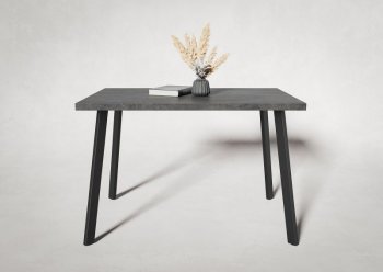 Стол нераздв. Дублин 32 КРАФТ В2, ЛДСП Цемент темный (Вудман) в Североуральске - severouralsk.mebel-e96.ru