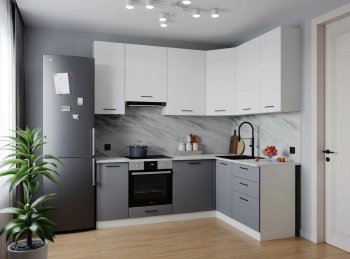 Угловой кухонный гарнитур Элеганция 2200*1600 мм Sanvut в Североуральске - severouralsk.mebel-e96.ru