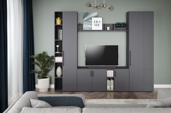 Шкаф торцевой Эйр 16.323 графит (Моби) в Североуральске - severouralsk.mebel-e96.ru
