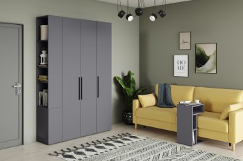 Стенка Эйр модульная, графит (Моби) в Североуральске - severouralsk.mebel-e96.ru