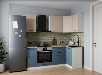 Угловой кухонный гарнитур Фьюжн 2200*1000 мм (Sanvut) в Североуральске - severouralsk.mebel-e96.ru