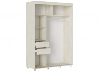 Шкаф-купе 1500 мм Форест крафт белый (Стиль) в Североуральске - severouralsk.mebel-e96.ru