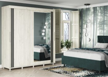 Шкаф-купе 2000 мм Форест крафт белый (Стиль) в Североуральске - severouralsk.mebel-e96.ru