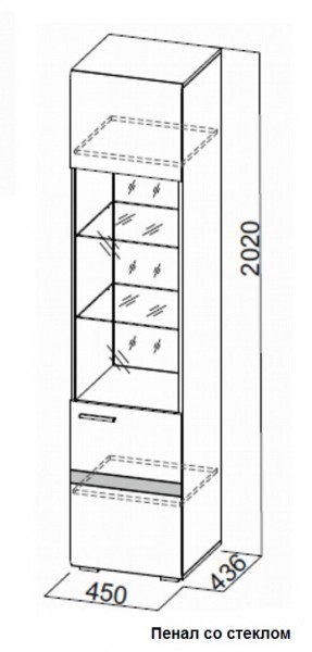 Гостиная Соло (Вариант-2) в Североуральске - severouralsk.mebel-e96.ru