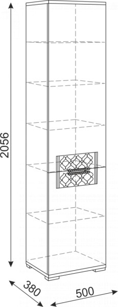 Стенка Тиффани модульная (Риннер) в Североуральске - severouralsk.mebel-e96.ru