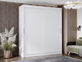 Шкаф-купе 2000 мм Гранд-1 ЛДСП, белый гладкий (Эра) в Североуральске - severouralsk.mebel-e96.ru