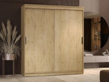 Шкаф-купе 2000 мм Гранд-1 ЛДСП, дуб вотан (Эра) в Североуральске - severouralsk.mebel-e96.ru