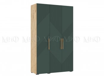 Шкаф 1350 мм Ирис с антресолью, крафт/грин (Миф) в Североуральске - severouralsk.mebel-e96.ru