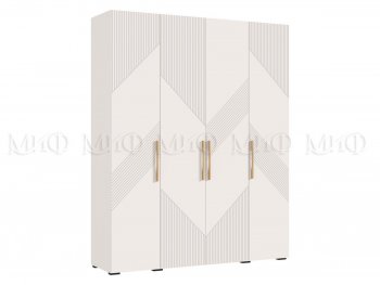 Шкаф 1800 мм Ирис с антресолью кашемир (Миф) в Североуральске - severouralsk.mebel-e96.ru