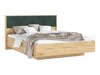 Кровать парящая Ирис крафт/грин с подсветкой (Миф) в Североуральске - severouralsk.mebel-e96.ru