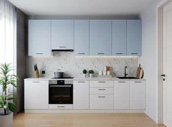 Кухонный гарнитур высокий Капри 3000 мм ЛДСП/МДФ (Санвут) в Североуральске - severouralsk.mebel-e96.ru