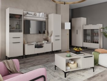 Стенка Кимберли кашемир, модульная (Handis) в Североуральске - severouralsk.mebel-e96.ru