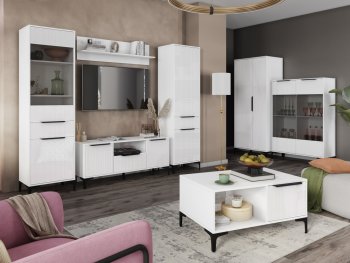 Стенка Кимберли белый, модульная (Handis) в Североуральске - severouralsk.mebel-e96.ru