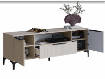 Тумба ТВ на 1650 Кимберли кашемир (Handis) в Североуральске - severouralsk.mebel-e96.ru