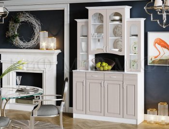 Буфет Констанция 4-х створчатый Мускат (Миф) в Североуральске - severouralsk.mebel-e96.ru