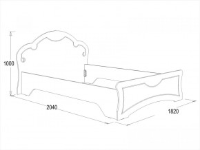 Кровать Ольга-10 МДФ (1600) в Североуральске - severouralsk.mebel-e96.ru