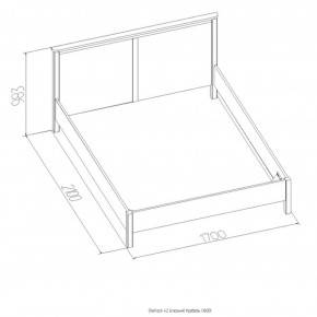 Кровать Шерлок 1800 орех 1600*2000 в Североуральске - severouralsk.mebel-e96.ru