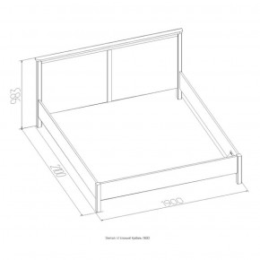 Кровать Шерлок 900 дуб сонома 1200*2000 в Североуральске - severouralsk.mebel-e96.ru