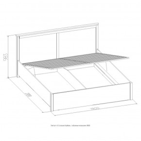 Кровать Шерлок с ПМ 1400 дуб сонома 1400*2000 в Североуральске - severouralsk.mebel-e96.ru